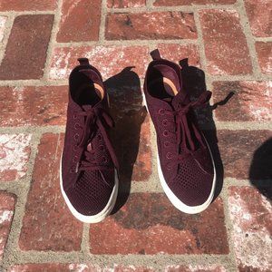 Burgundy Sneakers w FREE GIFT